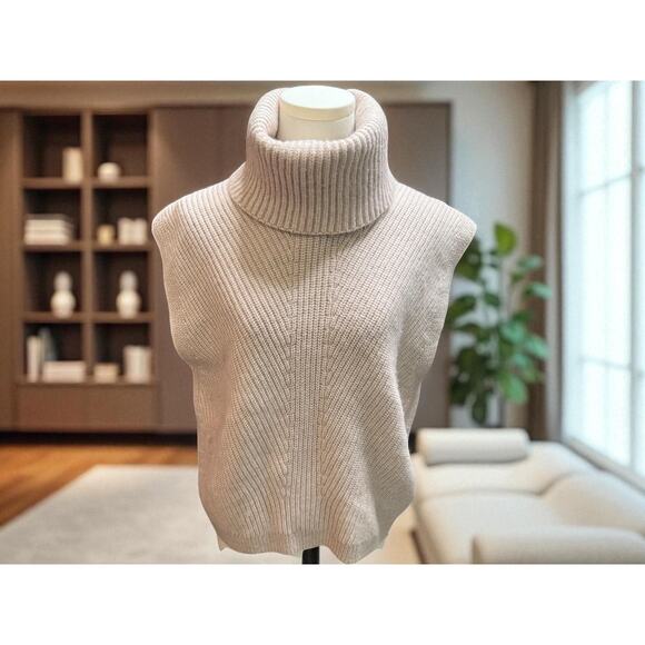 Express sleeveless turtle neck soft pink Women's sweater size L - Picture 1 of 3